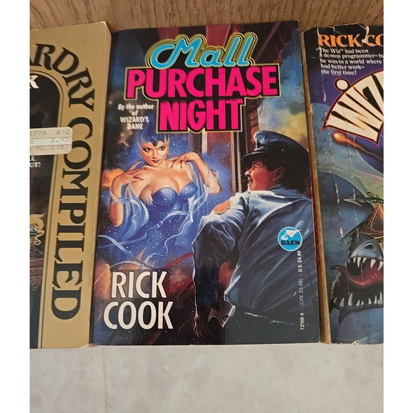 Lot of 3 Vintage Rick Cook Wizard Magic Fantasy Science Fiction Paperback Books - Picture 3 of 4